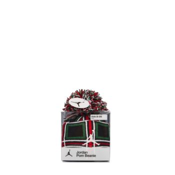 Nike Jordan Kids Holiday Plaid Pom Beanie