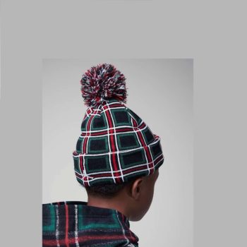 Nike Jordan Kids Holiday Plaid Pom Beanie